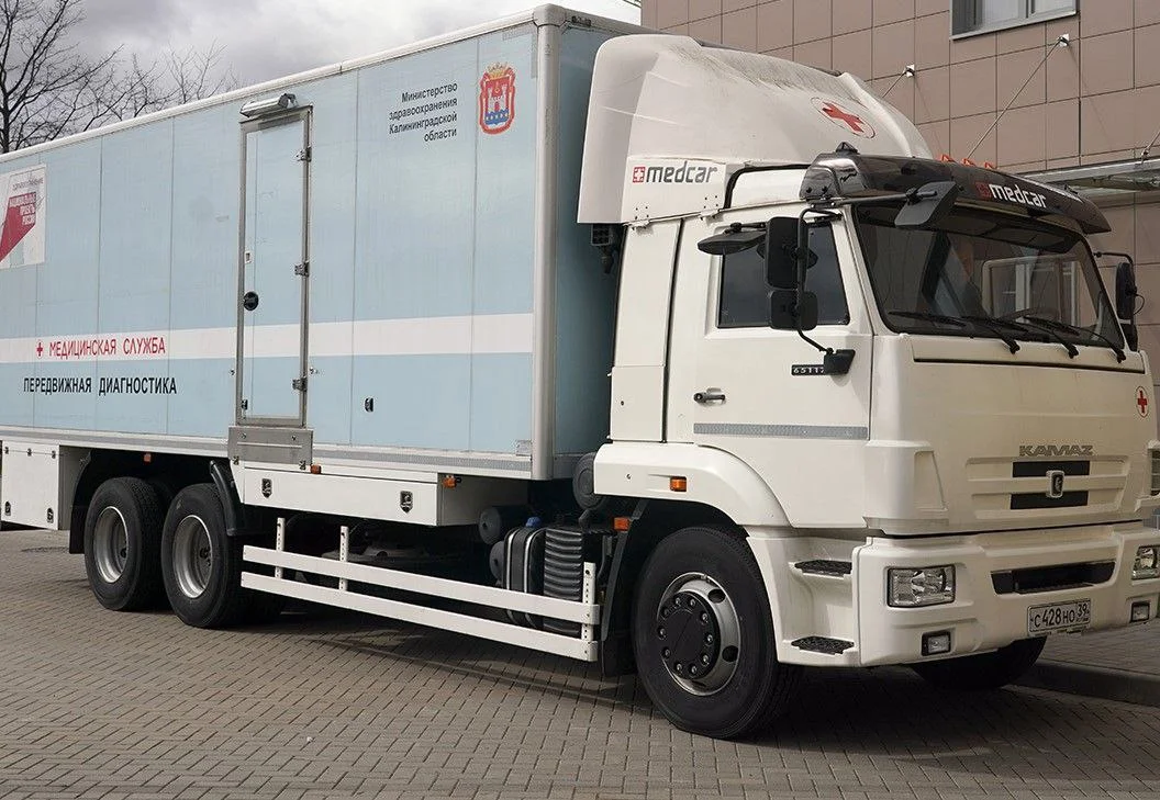 В сентябре медицинский автопоезд принимает жителей Ладушкина и Мамоново - график