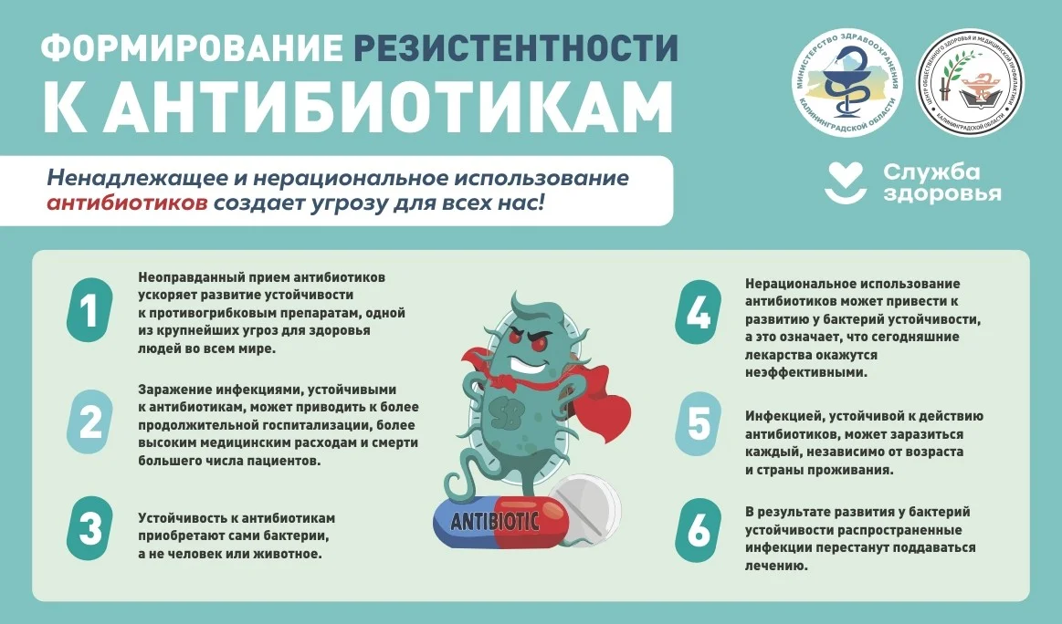 Устойчивость к антибиотикам: когда лекарство становится неэффективным