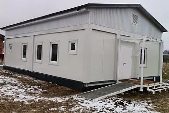 В Малом Луговом завершен монтаж фельдшерско-акушерского пункта